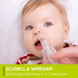 Airmed Baby Nasal Aspirator – Safe, Gentle & Clinically Tested with 2 Suction Heads & Free Cleaning Brush