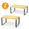 SpaceAid Cabinet Shelf Organizers 2 Pack, Kitchen Counter Rack Shelves