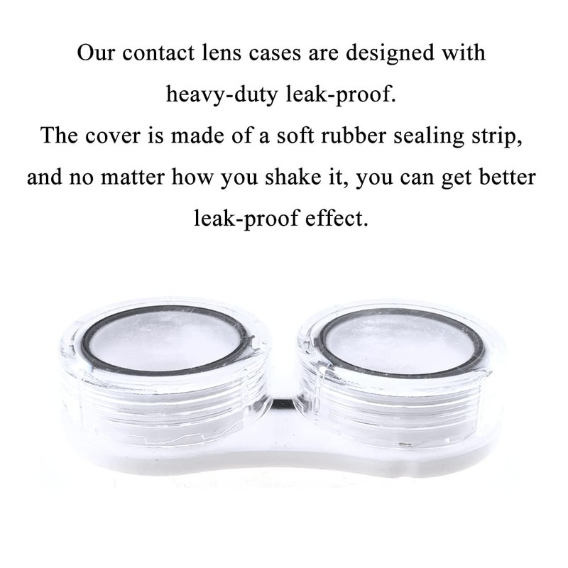 HAHIYO Contact Lens Case Box Holder Diameter 24mm Durable Leakproof