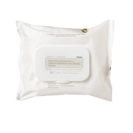 KORRES Olympus Tea Detox Cleansing Wipes Face & Eye Area, Blemish & Makeup Cleansing Wipes, Biodegradable & Vegan, Ideal for Travel - 30 Pack