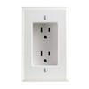 Leviton 689-W 15 Amp 1-Gang Recessed Duplex Receptacle, Residential Grade,