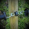 Sarini 10 Pcs Gate Anchor Insulator Double Sided Electric Fence