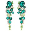 Clearine Women's Bohemian Boho Crystal Wedding Bridal Teardrop Dangle Statement