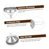 OHPHCALL 4Pcs Stainless Steel Mini Funnel for Kitchen Oil and