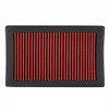 Red Reusable&Washable High Flow Drop-in Air Filter Panel Compatible with