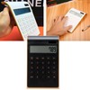Slim Solar Power Calculator, Tilt LCD Display, Dual Power, 10