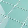 CASAPALACE Peel and Stick Glass Tile, Light Blue Square Mosaic
