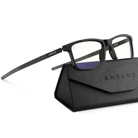 ANYLUV Blue Light Blocking Glasses for Men/Women Upgraded Carbon Fiber Temples Glasses Anti Eyestrain & Gaming Protection