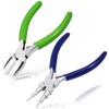 LEONTOOL Pliers, Set of 2, 6 Level Round Pliers, Flat