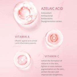 TARSHYRY Ácido Azelaico 10% Suero Facial, ácido Azelaico 10% Suero Eliminación de Arrugas Suero Facial, Suero Nutritivo, Vitamina C ácido Hialurónico Mejora el Colágeno Mejora la