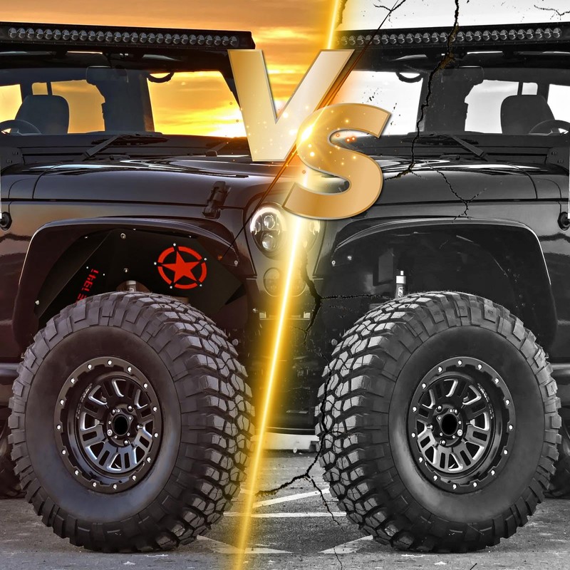 YZONA Front Inner Fender Liners Compatible with 2007-2018 Jeep Wrangler