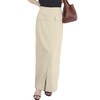 Kobe Lettuce M4077 Running Stretch Tight Skirt, Cargo-Style Skirt, Maxi