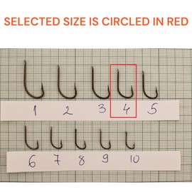 PRO FILSTAR 20 Pieces Fishing Hook Set N4 - Carp Fishing Hooks - Carp Fishing Accessories - Barbed Carp Hooks - Carp Fishing Reversed Hooks - Carp Rigs - Fishing Accessories - Method Feeder -