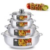 Alpine Cuisine Nonstick Aluminum Hot Pot Caldero Dutch Oven Set
