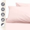 Pizuna 100% Cotton Housewife Pillowcases 2 Pack Light Pink 48x74cm,