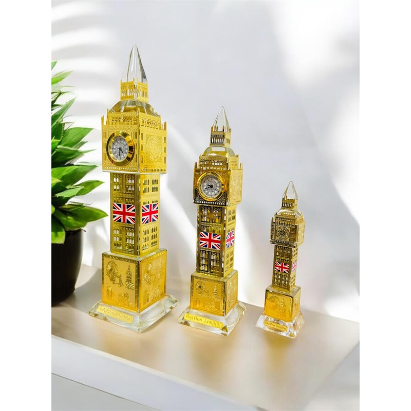 Crystal Big Ben With Clock London Soveniers Big ben with