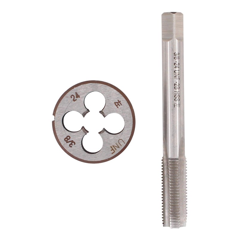 ApplianPar Round HSS 3/8-24 UNF Tap and Die Set Left