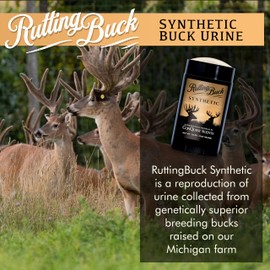 Conquest Scents RuttingBuck Deer Scent Stick – Synthetic Deer Attractant & Buck Rut Scent for Pre-Rut, Rut & Post-Rut, Alternative Hunting Wax Stick, 2.5 oz