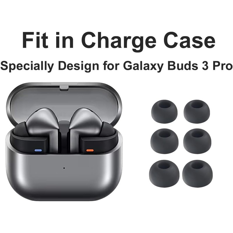 Replacement Earbuds Tips Silicone Ear Tips for Galaxy Buds3 Pro,