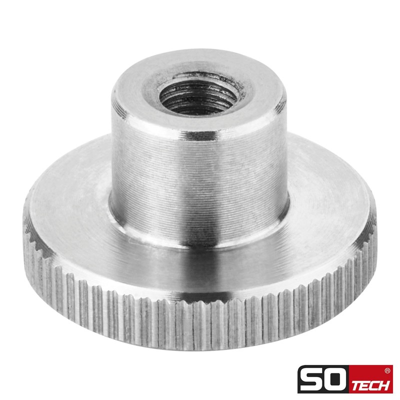 Set of 4 SOTECH Knurled Nuts M5 Stainless Steel V2A