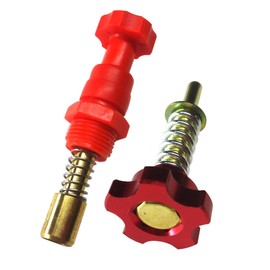 Piece of peace product Keihin PWK Genuine Pull Choke Lever Plunger Idle Screw Set Carburetor Parts (Red)