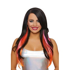 Dreamgirl Women's Long Straight Layered Three-Piece Hair Extensions, Multi, One Size