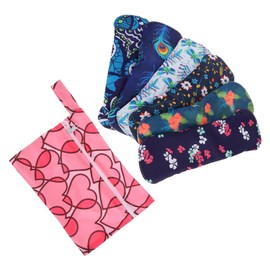 Minkissy 7pcs Reusable Sanitary Napkins Maternity Pads Panty Liner for Women Leakproof Washable Sanitary Pad