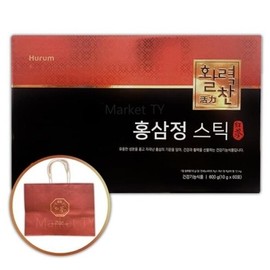 Hurum Vibrant Red Ginseng Sticks 10g x 60 Pieces - Single / 휴럼 활력찬 홍삼정 스틱 10g x 60개입 - 단일