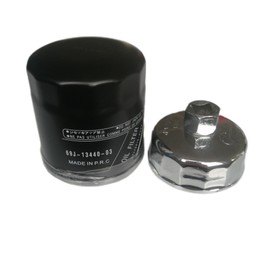 GREND 69J-13440-03-00 Filtro de aceite con llave de filtro de aceite Herramienta de instalación de extracción compatible con Yamaha Outboard 150-250HP Motorboats GP1800 1.8T FX/Cruiser SVHO FZR/FZ SHO