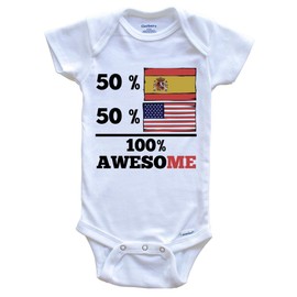 Spanish American Baby Bodysuit Bundle (3 Piece Set), 3-6 Months White