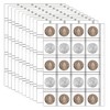 12 Sheets Coin Collection Pages, Coins Pocket Page with 240