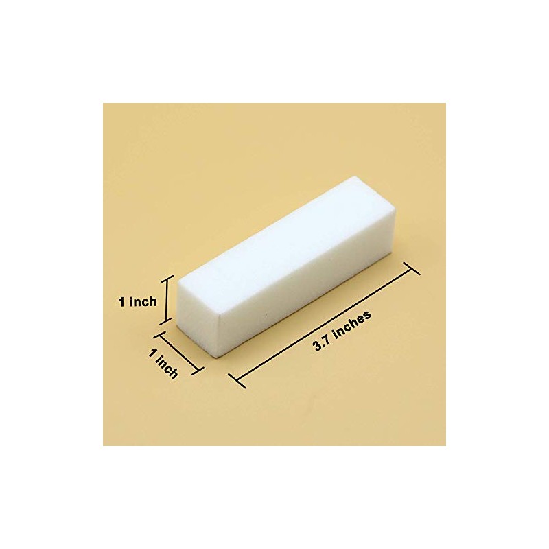 Bloque de uñas de color blanco, paquete de 12 unidades