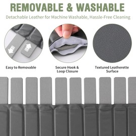 Vorisebo Stone Drying Mat for Kitchen Counter, 24" × 16" Large Dish Drying Mat, Quick Dry Stone Mats with Stain-Defying PU Leather, Ultra Absorbent Diatomaceous Earth Mats for Dishes, Dark Grey