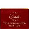 Crown Awards Coach Rosewood Humidor Gift, Customize with Your Own