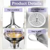 Funnels Stainless Steel Kitchen 13 cm Funnels with Handle, Detachable