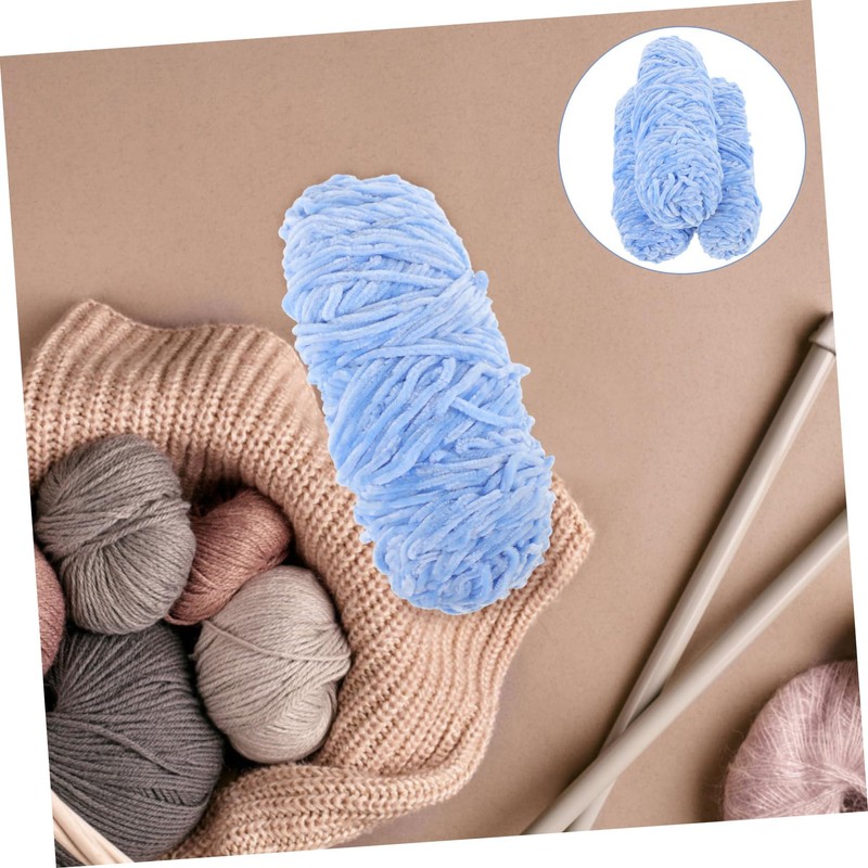 IWOWHERO 3 Rolls Chunky Hand Knitting Wool Yarn Soft Breathable