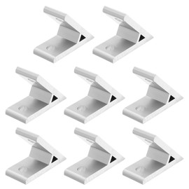 Rebanky 8 Pieces 45 Degree Angle Aluminium Profile Aluminium Profile Angle Connector 45 Degree Aluminium Angle Corner Joint Corner Brace Joint for 2020 (Silver)