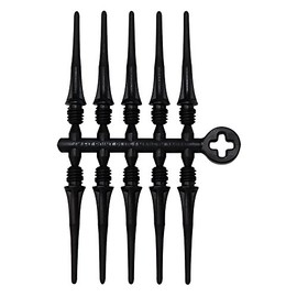 Cosmo Soft Tips, Pack of 50 Fit Point Plus Black Softips