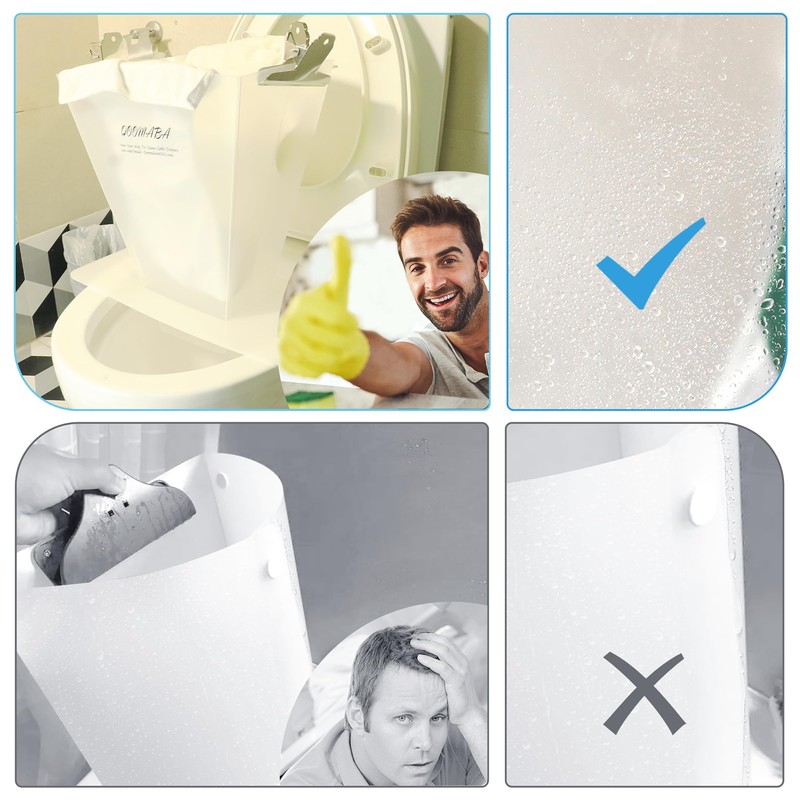 QOOMABA Cloth Diaper Sprayer Splatter Shield - Snap Design to