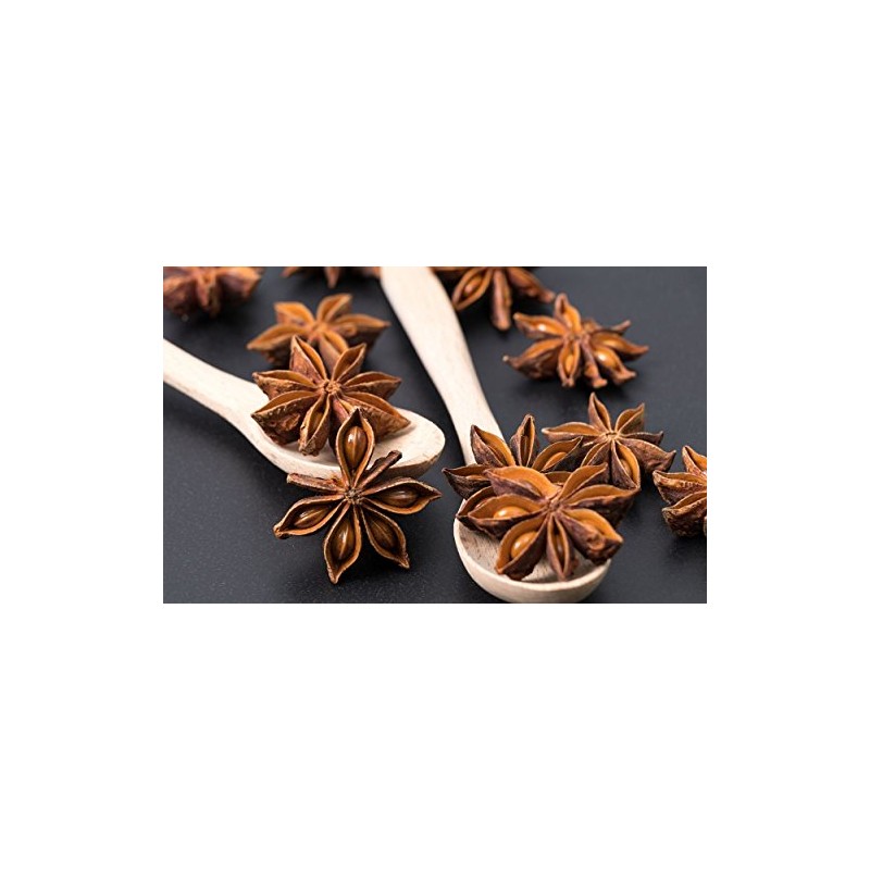 Premium Whole Dried Star Anise Seeds (Anis Estrella) (8oz)