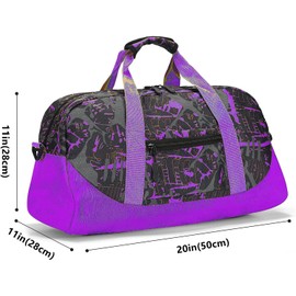 Stumdo Kids Overnighter Duffel Bags for kids, Carry-On Size & Ideal for School Practice or Overnight Travel Weekender Tote for Travel Gym Sport bag for Boys & Girls (11tyzi)