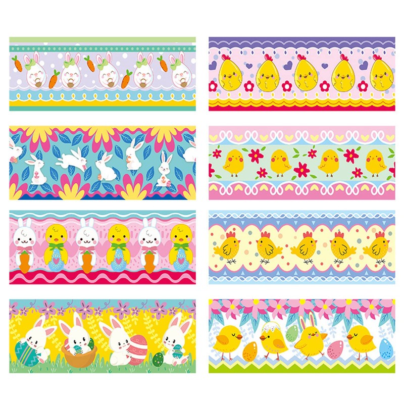 Runmeihe 24Pcs Easter Egg Decorating Kit, Easter Decorations Heat Shrink