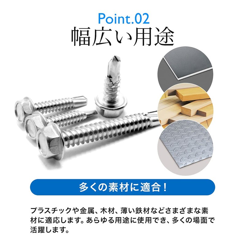 Drill Screws Hex Head M4 M5 M6 Drill Screws 6-Cack