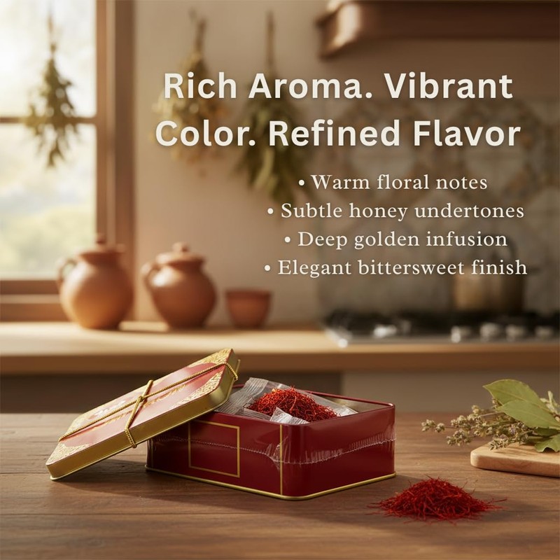 Alma Gourmet Spanish Saffron Threads 1 oz (28g) - 100%