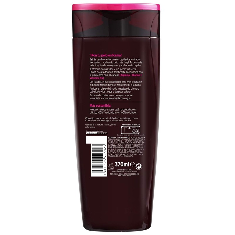 L'Oréal Paris Elvive Full Resist Champú Fortificante 370 ml
