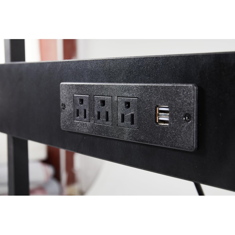 Height Adjustable Computer Tower Cart 2Tier Rolling Stand for Pc