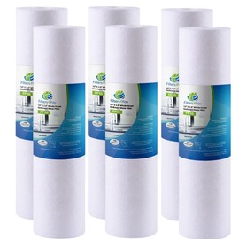CFS – Sediment Replacement Water Filter Cartridges Compatible with GE GXWH01C, GXRV10ABL, GX1S01C, GXSV10C, GXSL03C, GX1S15C, FXWTC, FXUSC, FXWPC & FXWSC Models – 2.5" x 10" – 5 Micron (6 Pack)