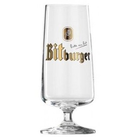 Bitburger German Pokal Beer Glasses 0.3L - Set of 2 by Bitburger