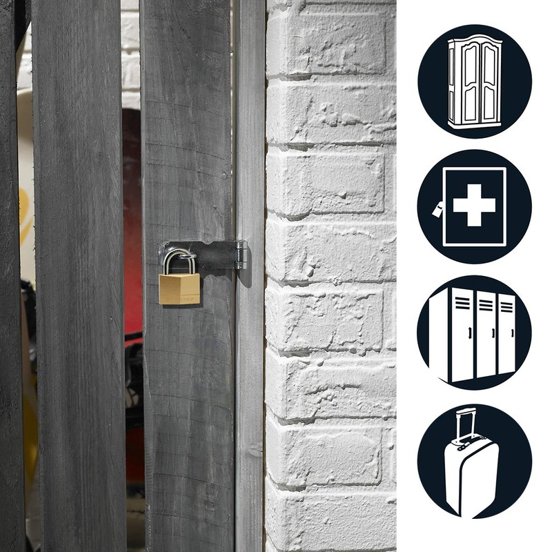 Master Lock 150EURD Key Padlock with Brass Body, Gold, 6,8