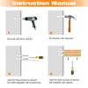 Floating Shelf Bracket 8 inch 8 Pack L Brackets for